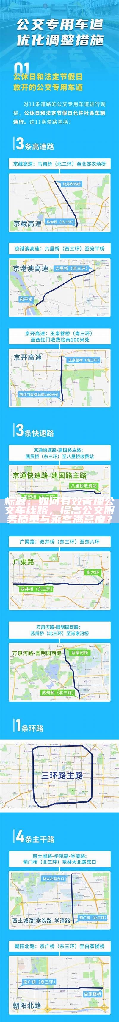 标题：如何有效管理公交车线路，提高公交服务质量与乘客满意度？