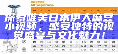 探索唯美日本伊人麻豆小视频，感受特有的视觉盛宴与文化魅力！