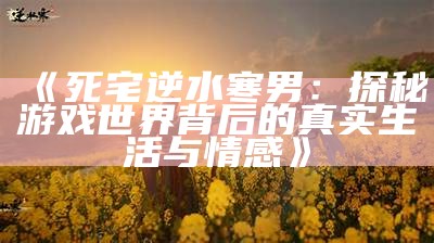 《死宅逆水寒男：探秘游戏世界背后的真实生活与情感》